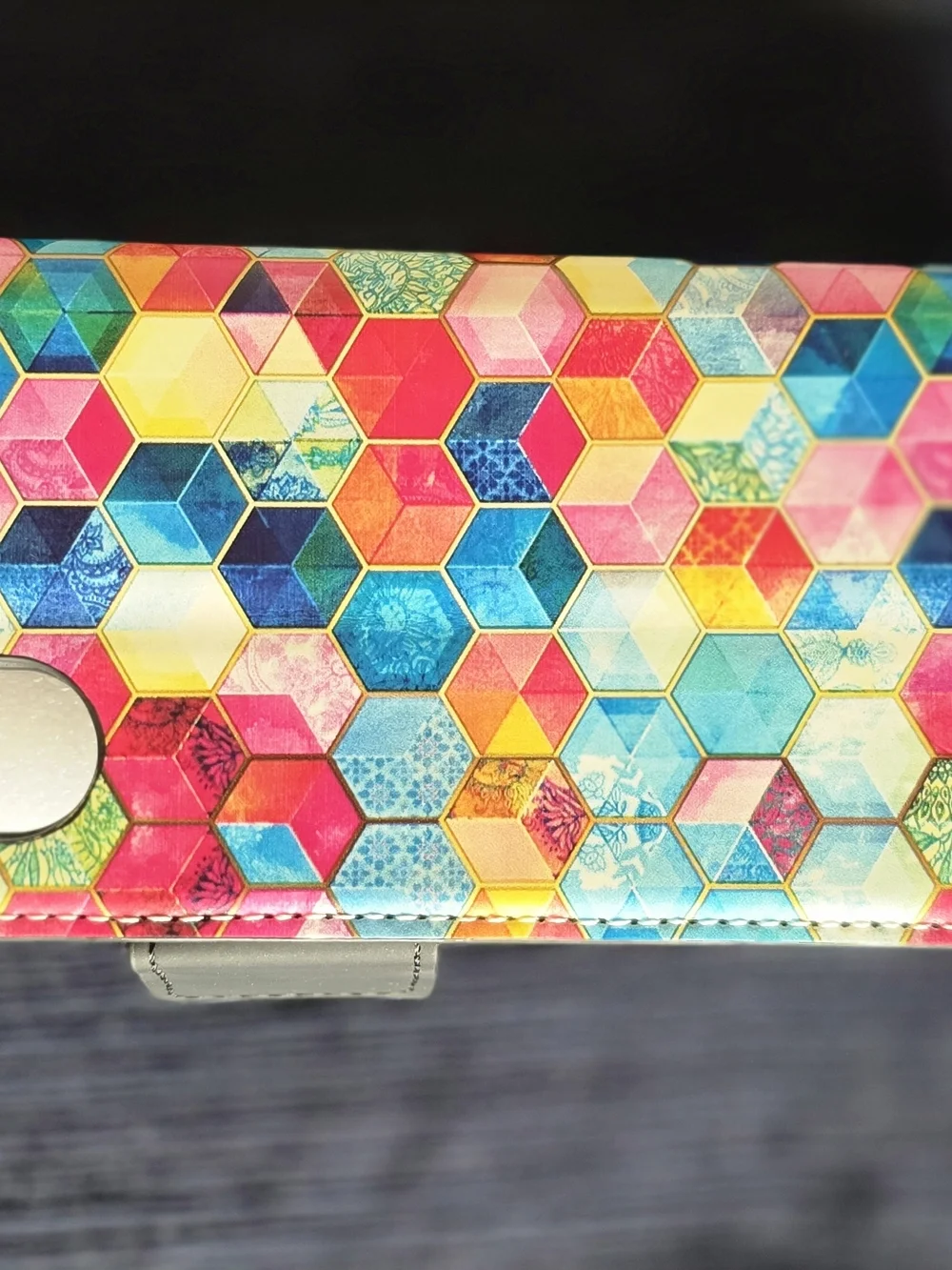 Samsung Multi-Color Geometric Hexagon Pattern Phone Case